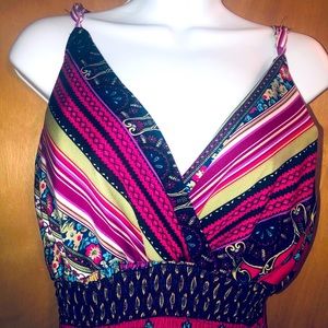 Pink maxi tank dress 2x